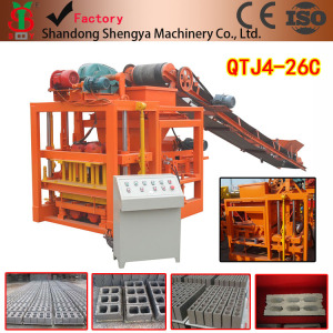 Qtj4-26c Concrete Cement Block Brick Making Machine Price